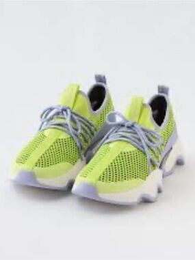 Sorel Neon Yellow-Green Kinetic Impact Lace Sneakers